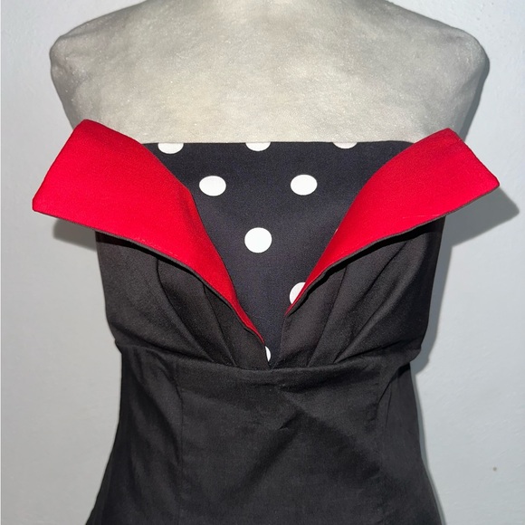 Vintage Union Made Striped & Polka Dotted Mini Dress - Picture 2 of 15